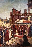 CARPACCIO, Vittore Martyrdom of the Pilgrims and the Funeral of St Ursula (detail) oil painting picture wholesale